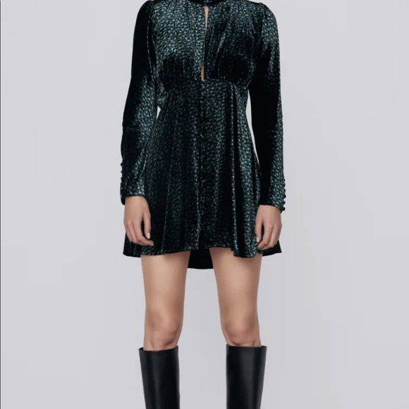 Free shipping Zara printed dress - Picture 1 of 8